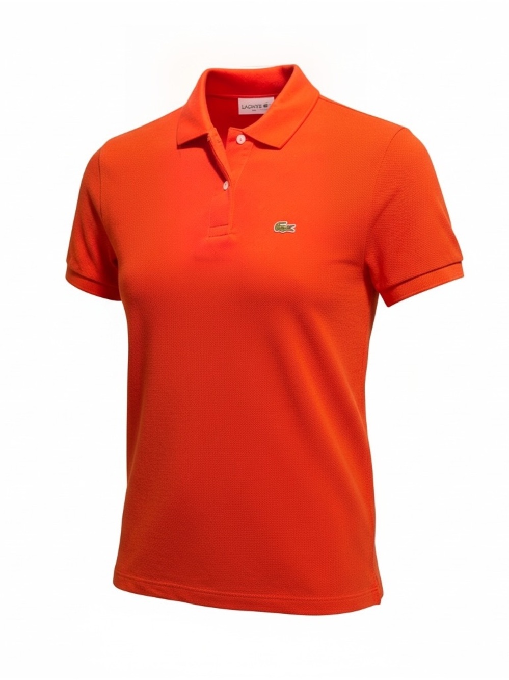 Lacoste Classic Fit Polo Shirt Women's Size 38 Orange Short Sleeve
